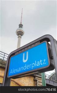 Alexanderplatz subway station in Berlin, Germany