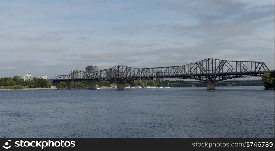 Alexandra Bridge across Ottawa River, Ottawa, Ontario, Canada