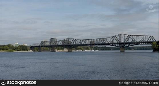 Alexandra Bridge across Ottawa River, Ottawa, Ontario, Canada