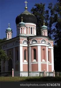 Alexandrowka-Church. Alexandrowka Russian colony in Potsdam - Alexander Nevsky Memorial Church
