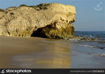 algarve natural beach at the south of portugal