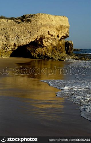 algarve natural beach at the south of portugal