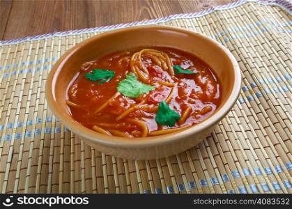 Algerian tomato soup Chorba bil Matisha
