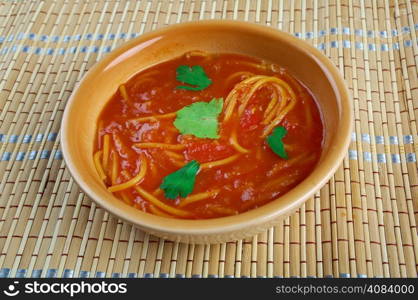 Algerian tomato soup Chorba bil Matisha