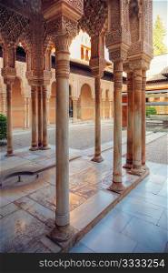 Alhambra patio, Granada, Spain