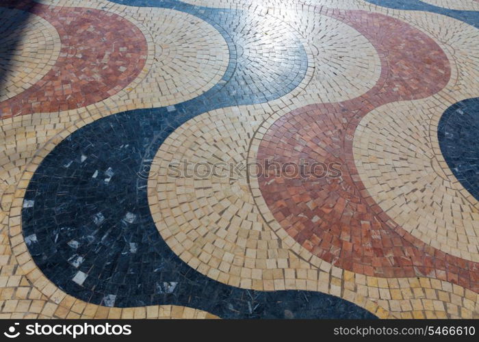 Alicante la Explanada de Espana mosaic of marble tiles flooring in Spain