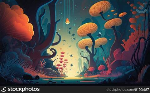 alien planet surface futuristic. background landscape, fantasy surface, galaxy moon, cosmos universe alien planet surface futuristic ai generated illustration. alien planet surface futuristic ai generated