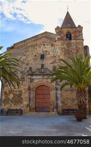 Aljucen church San Andres in Extremadura Badajoz Spain by Via de la Plata way