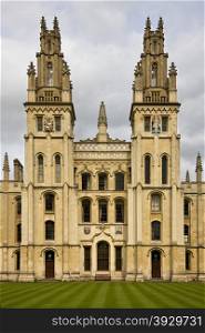 All Souls College - a part of Oxford University in Oxford in England in the United Kingdom