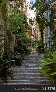 Alley of steps, Dubrivnik, Croatia, Centre of old town, just off Stradun