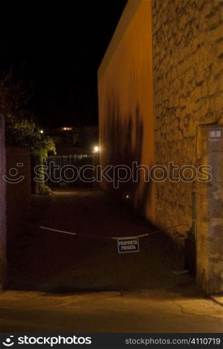 Alleyway in Villasimius, Sardinia, Italy