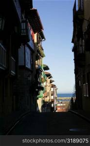 Alleyway through a town, Spain