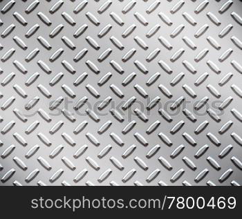 alloy diamond plate. a large seamless sheet of alluminium or nickel diamond or tread plate