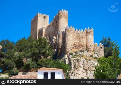 Almansa castle in Albacete of Spain at Castile La Mancha province
