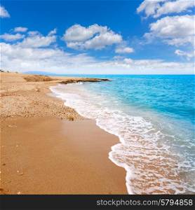 Almeria Mojacar beach in Mediterranean sea of Spain