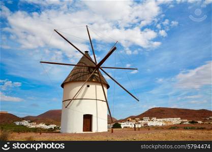 Almeria Molino Pozo de los Frailes windmill traditional in Spain