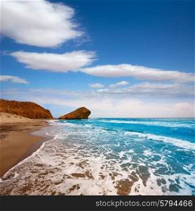 Almeria Playa del Monsul beach at Cabo de Gata in Spain