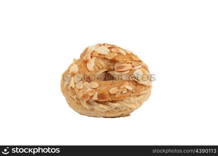 Almond covered chou pastry