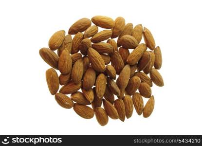 almond group like a circle isolated on white