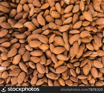 almonds background