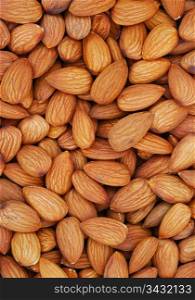 Almonds background. Almonds