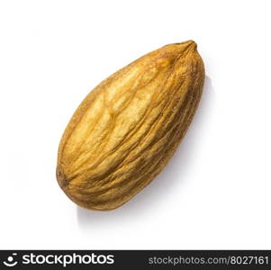 almonds isolated on the white background with clipping path