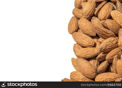 almonds white background photo. Beautiful picture, background, wallpaper