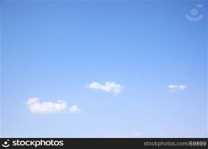 Almost cloudless sky, may be used as background