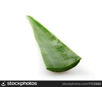 Aloe Vera Leaf On White Background