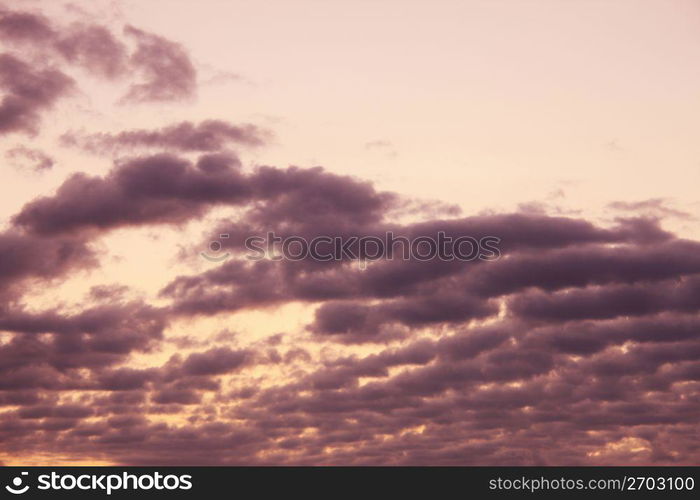 Alpenglow sky