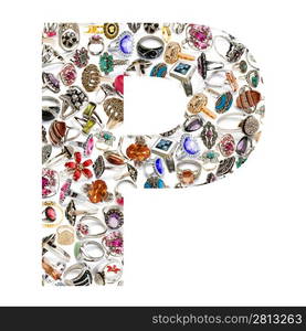 Alphabet made of letters