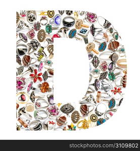 Alphabet made of letters