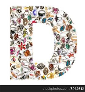 Alphabet made of letters