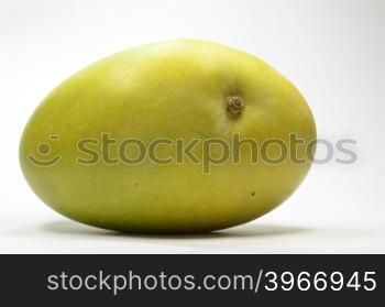 Alphonso yellow Mango fruit isolated on white background