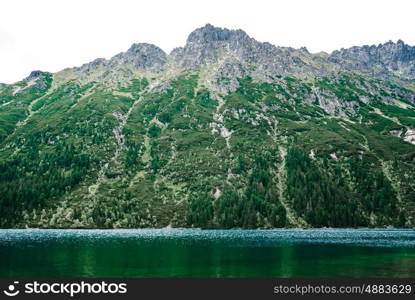 alpine lake sea eye in summer in Poland