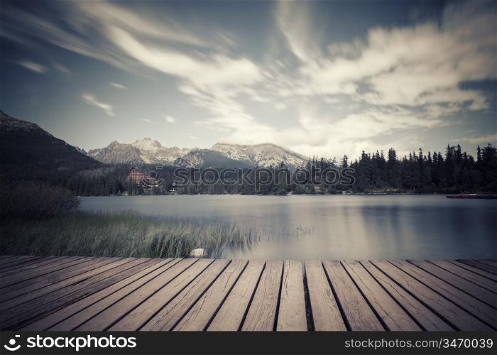 Alpine mountain lake