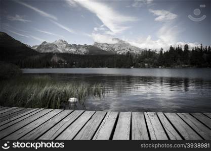 Alpine mountain lake