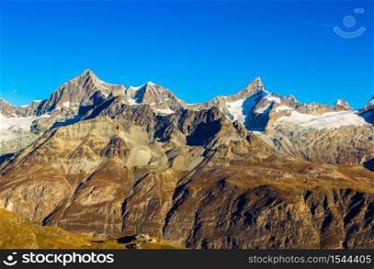 Alps mountain landscape in a beautiful day in Switzerland