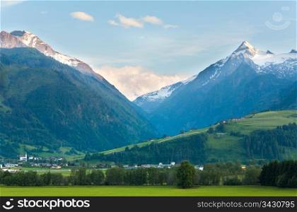 Alps mountains tranquil summer view (Austria) .