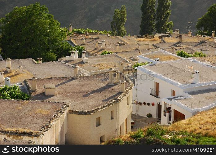 Alpujarras rooftops, Granada, Andalusia, Spain
