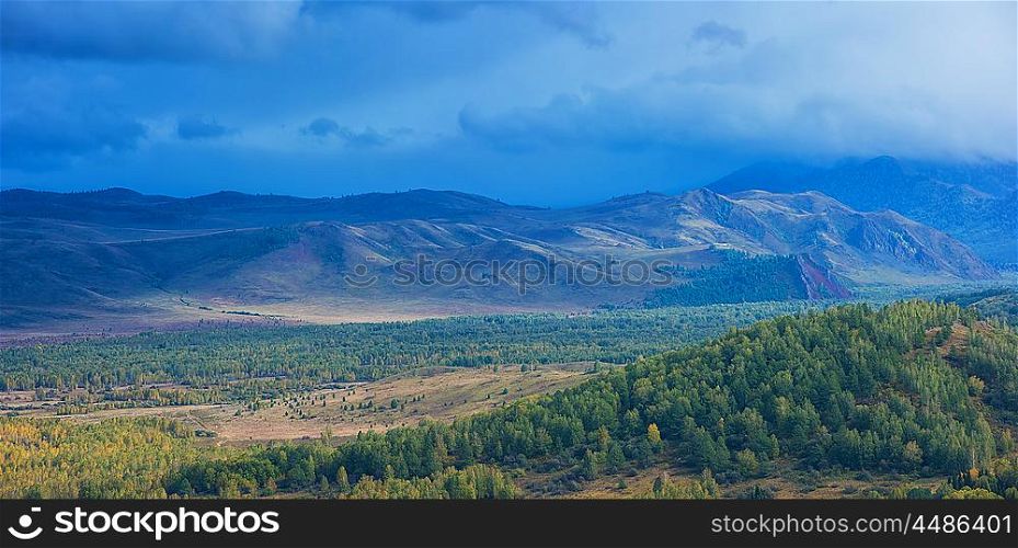 Altay mountains in beauty day, Siberia, Russia
