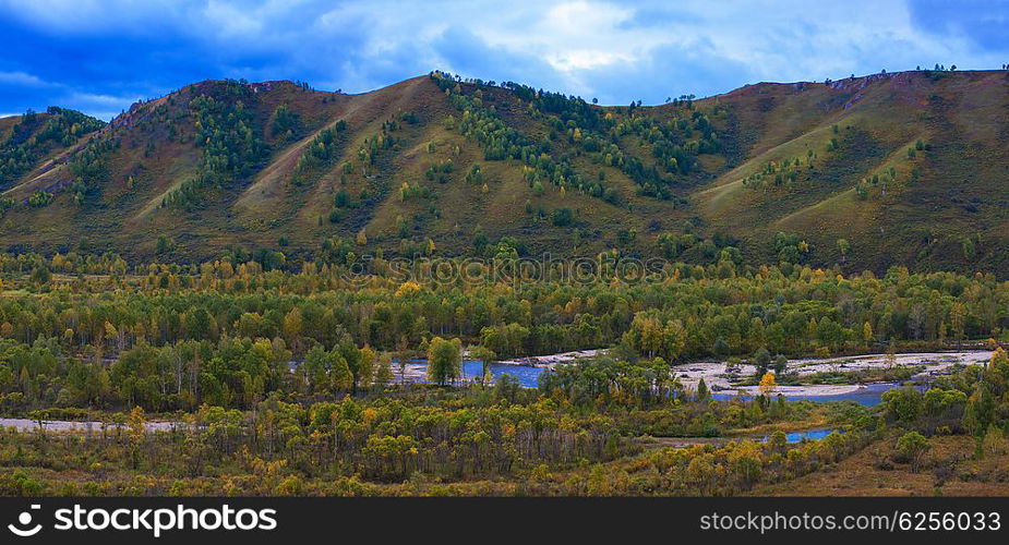 Altay mountains in beauty day, Siberia, Russia