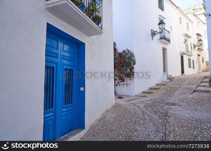 Altea white village in Alicante at Mediterranean Spain