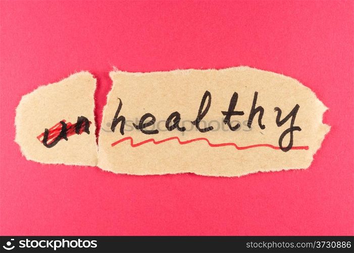 Alter Unhealthy word and change to healthy
