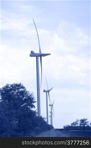 Alternative energy wind turbines.