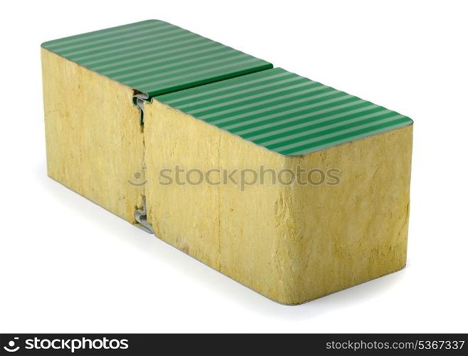 Aluminium composite panel with mineral wool core