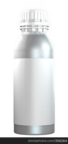 Aluminium or steel bottle with plastic twist cap