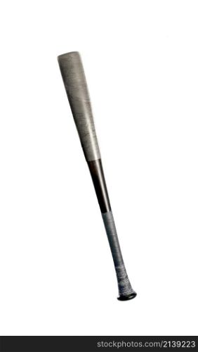 Aluminum baseball bat isolated on white. Aluminum baseball bat