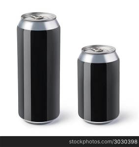 aluminum cans. aluminum cans isolated on white background.