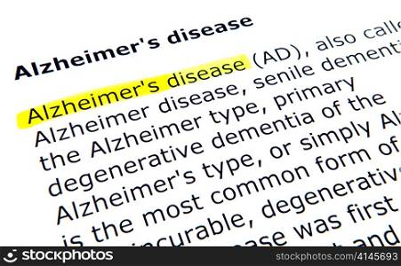 Alzheimer&rsquo;s disease